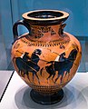 Exekias - ABV 143 1 - Herakles and the lion - Akamas and Demophon - Berlin AS F 1720 - 05