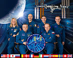 Da sinistra: Karen Nyberg, Fëdor Jurčichin (Comandante), Luca Parmitano, Michael Hopkins, Oleg Kotov, Sergei Rjazanski