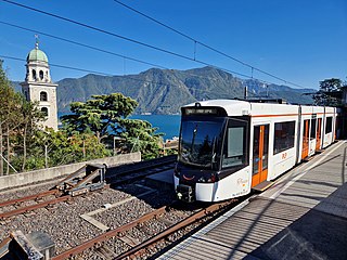 <span class="mw-page-title-main">Lugano–Ponte Tresa Railway</span> Narrow gauge railway in canton of Ticino, Switzerland