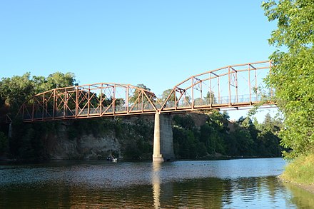 The Fair Oaks Bridge is an example of Pennsylvania Petit truss bridge.