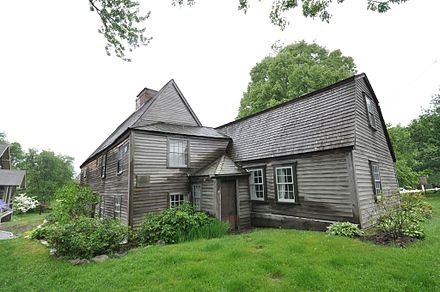 Constructed in 1641, the Fairbanks House is a First Period home with clapboard siding