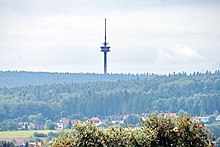 Fernmeldeturm von der B 65 gesehen