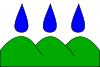Vlajka obce Deštné v Orlických horách