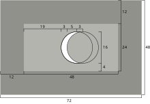 Konstruktion der Flagge der Malediven