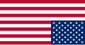 The Un-Americans used an upside-down American flag, like the one seen here, as a logo Flag of the United States (upside down).svg