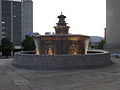 Fountain in front of Davidson County Courthouse