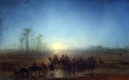 La Caravane. Égypte (1863), New York, musée d'art Dahesh.