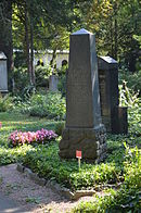 Frankfurt, fő temető, B 23 sír Stricker.JPG