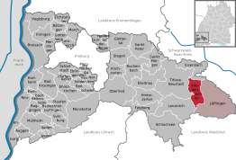 Kaart van Friedenweiler