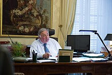 Gérard Larcher, presidentti du Sénat français, dans son bureau.jpg
