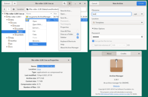 GNOME Manajer Arsip 40 beta (dirilis di 2021-04).png