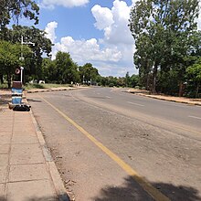 A road in Gaborone Gaborone Main Mall road.jpg