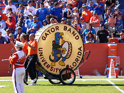 The Pride of the Sunshine Alumni Band "Biggest Boom in Dixie" drum and crew during their 2007 show