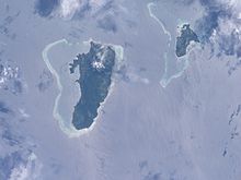A photo taken by [NASA] astronaut of Gau along with Nairai to the north west.