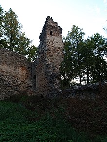 Ruinas del castillo de Gaujiena 13.JPG