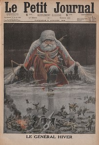 « Le Général Hiver », une pour Le Petit Journal, du 9 janvier 1916.