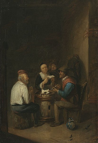 File:Gillis van Tillborch - Frau mit Brief in einer Schenke - 2047 - Bavarian State Painting Collections.jpg