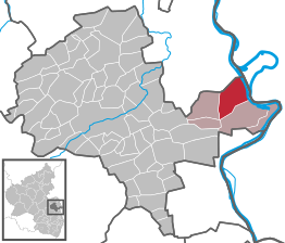 Kaart van Gimbsheim