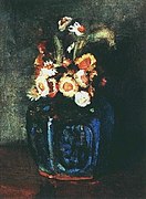 Ginger Jar Filled with Chrysanthemums (F198)