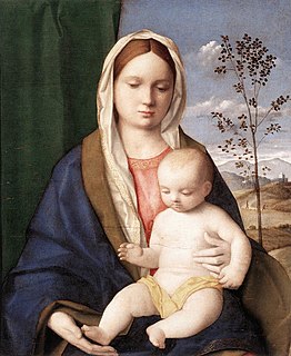 <i>Madonna and Child</i> (Bellini, Rome) Painting by Giovanni Bellini in the Galleria Borghese, Rome