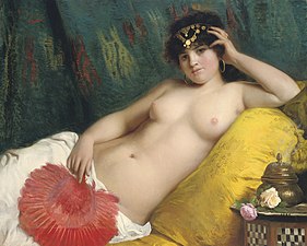 An Odalisque with a Red Fan