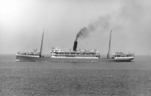 Goentoer in the North Sea off the Dutch coast in 1922 Goentoer Noordzee 1922.png