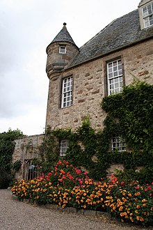 The Medieval South West wing of Gordonstoun House Gordonstoun House from South.jpg