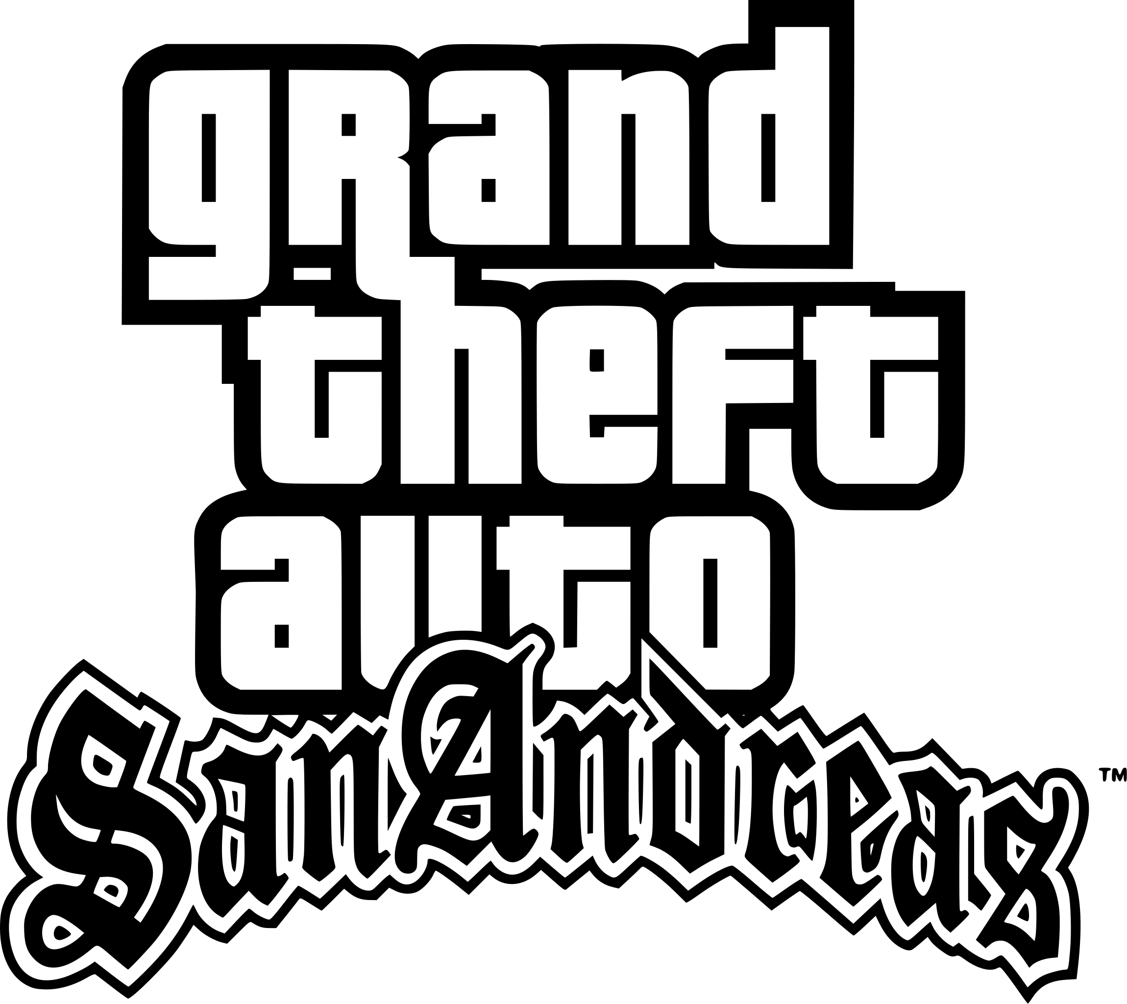 Файл:Grand Theft Auto San Andreas logo.svg — Википедия