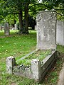 Graves in the churchyard around the Church of John the Baptist in Erith.