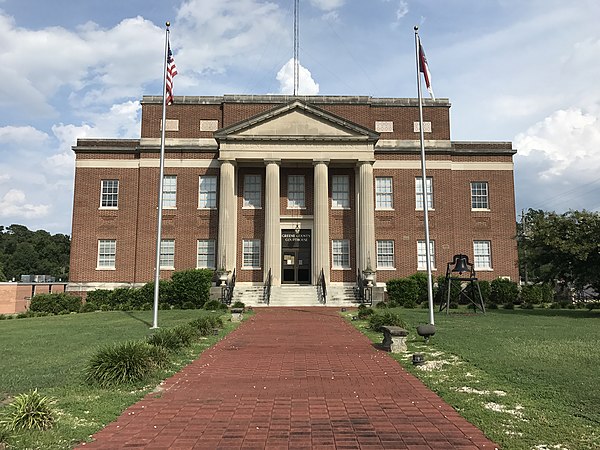 The Greene County Courthouse in Snow Hill