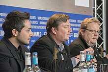 Haji, Kaurismäki and Kuosmanen at the 2017 Berlin Film Festival