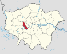 Hammersmith a Fulham na mapě