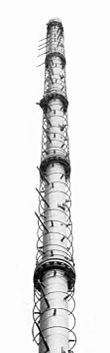 Normal-mode helical UHF TV broadcasting antenna, 1954 Helical UHF TV broadcast antenna.jpg