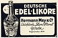Encart publicitaire pour les liqueurs d'Hermann May