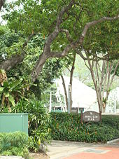 Hong Lim Park was chosen as the location for Speakers' Corner as, among other reasons, it was a historical venue for political speeches and rallies Hong Lim Park Singapore 2010.JPG