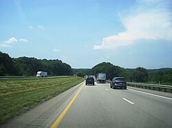 I-80 westbound in Irwin Township