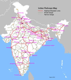 Indian Railways: Geschichte, Organisation, Streckennetz
