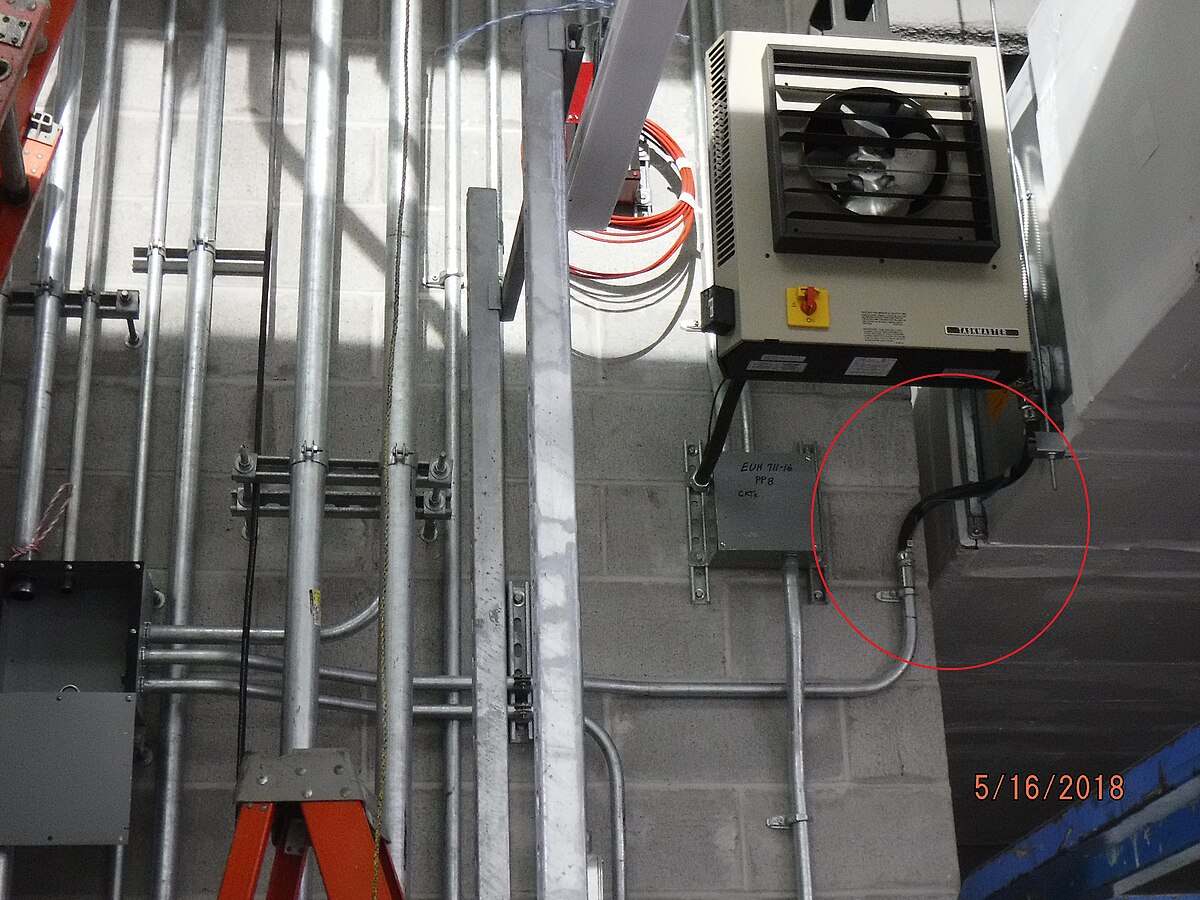 File Installation Of Power Feed Conduits To The Electric