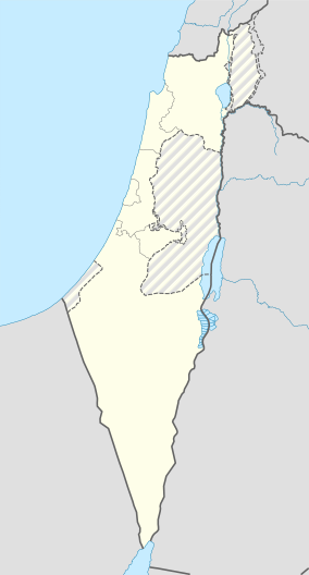 Map showing the location of Ashdod Sand Dune