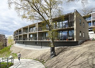 Bergsvåg, nominerat till Årets Stockholmsbyggnad 2021.