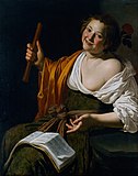Девушка с флейтой. Ок. 1630. Холст, масло. Художественная галерея Нового Южного Уэльса, Сидней