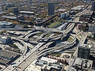 <span class="mw-page-title-main">Jane Byrne Interchange</span> Highway interchange in Chicago