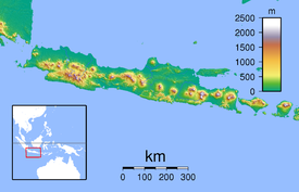 Monte Slamet ubicada en Isla de Java