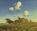 ヨハン・トマス・ロンビュー作『牧草地』(1847年)