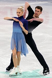 Turkkila and Versluis performing their free dance at the 2024 World Championships Juulia Turkkila & Matthias Versluis 2024 Worlds Free Dance 4.jpg