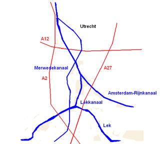 Course of the Lek Canal