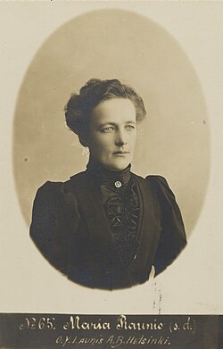 Maria Raunio vuonna 1907.