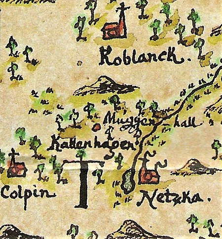 Katzenhagen.XXI.Mecklenburg.Atlas Hoinckhusen 1700