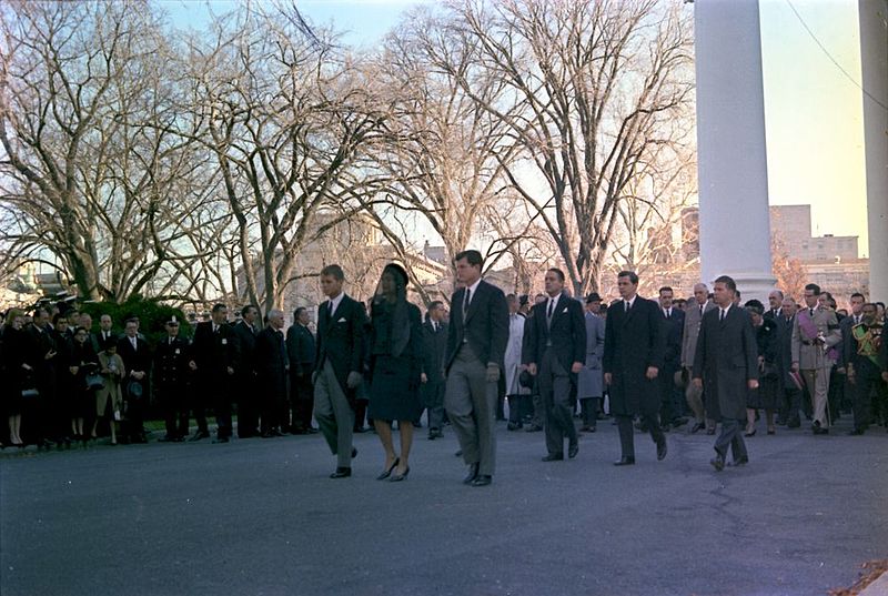 File:Kennedy family leading funeral procession, 25 November 1963.jpg