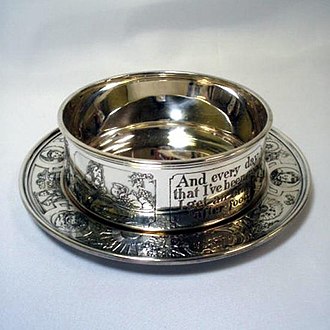 Silver bowl and plate for children. Kerr bowl and plate.jpg